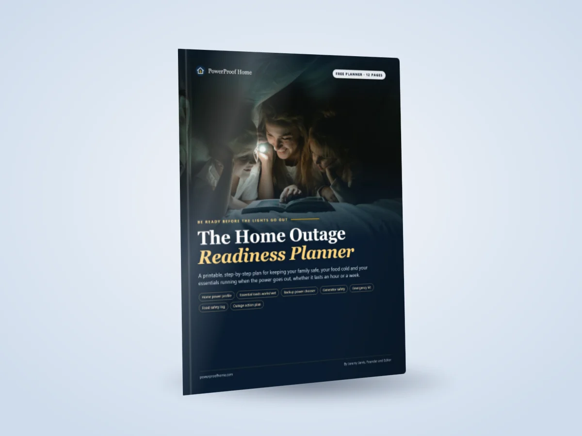 Free download: The Home Outage Readiness Planner preview